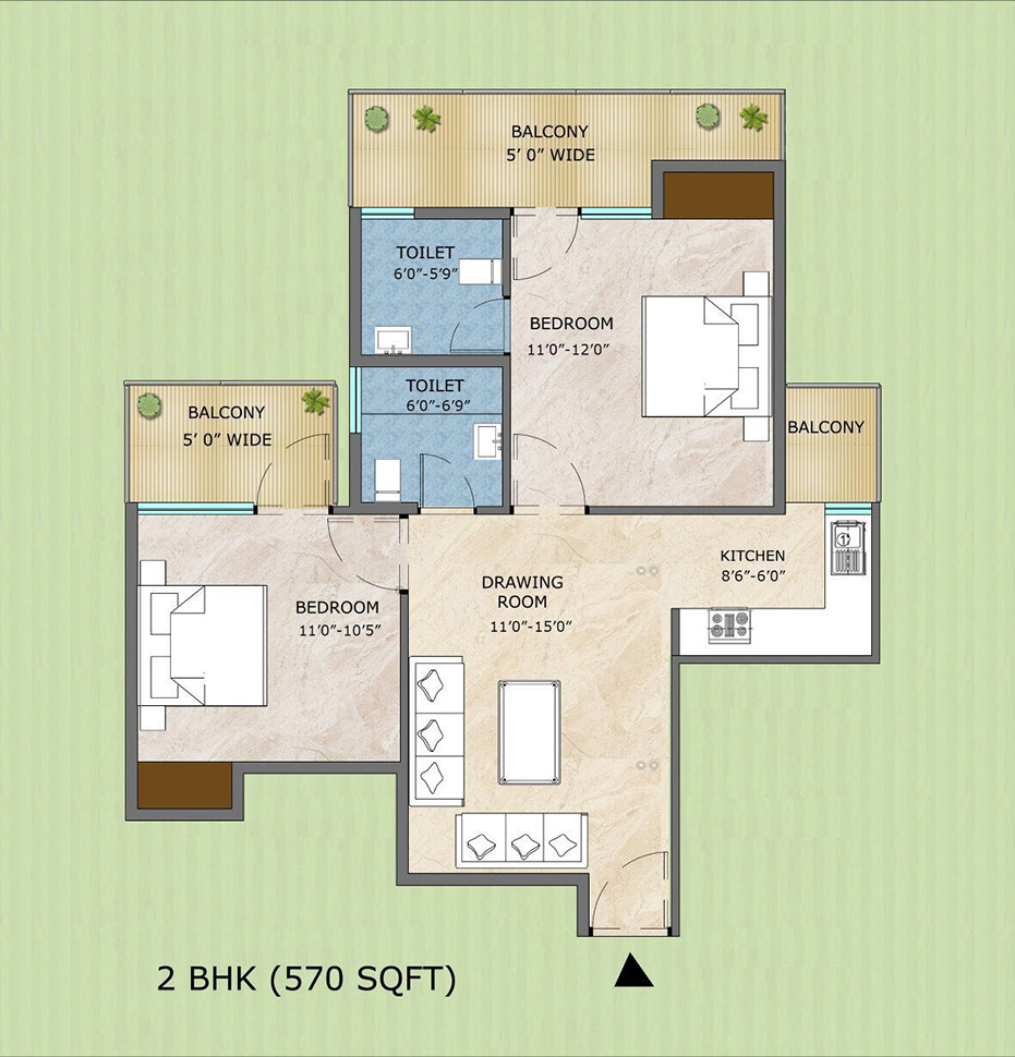 3bhk Floor Type - D